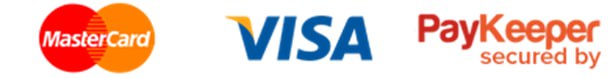 Логотипы платежных систем Visa, Mastercard и Мир